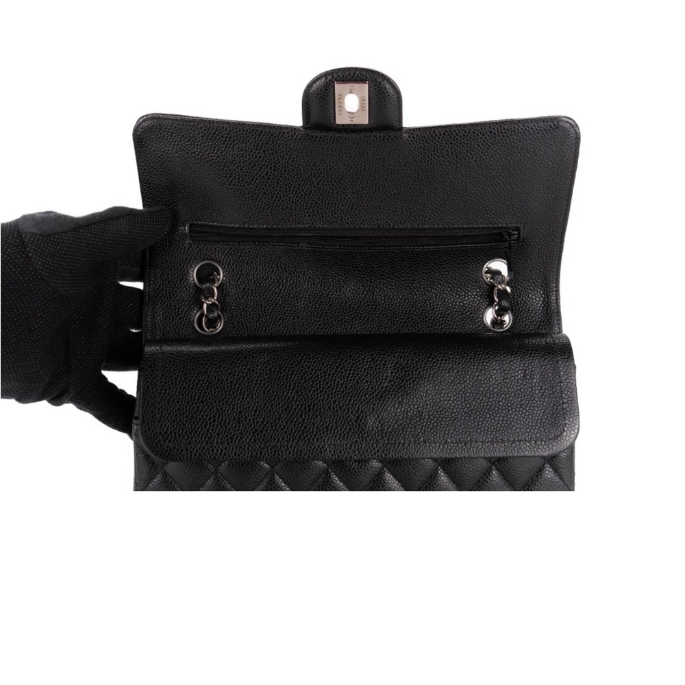 Chanel Medium Classic Flap with Silver Hardware- Used - Picture 10 of 13